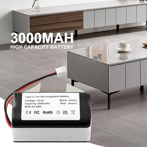 Image of RVBAT85002 RVBAT85004 Battery Replacement for Shark RV9113A1US RV910S RV9106WXUS RV911AE RV9116ZXUS RV9122S1US RV9123S1US RV912S RV9126WXUS RV915S UR1105ARUS RV2520A0US RV9133S AV2501AOUS RVBAT85003