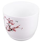 Plateau de récupération d'eau : chaque pot en résine avec soucoupe comprend un plateau pratique inspiré des pots de fleurs, une récupération d'eau propre et un entretien facile pour les compositions de plantes succulentes en pot, les pots en résine pour succulentes et les mini pots en résine pour succulentes