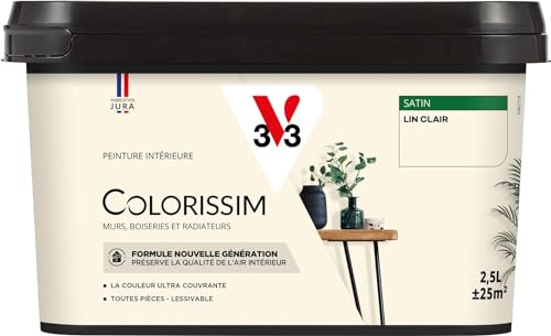 V33 Peinture multi-supports Colorissim® Lin clair satin 2,5L