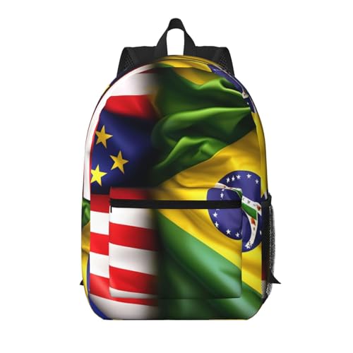 Sac à dos d'école EdWal noir anti-fatigue avec poche frontale pratique