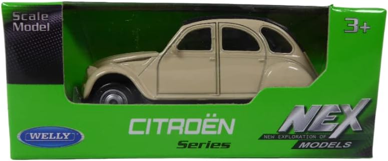 OPO 10 - Miniature car 3 inches (approximately 8 cms) CITROEN 2CV beige - Welly 52311 - Image 2