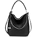 DAVID - JONES INTERNATIONAL Women's Black Hobo Handbags Purses Faux Leather Top-Handle Roomy Tote Bags on Sale