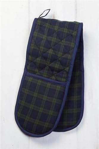 Lee Valley Green Tartan Oven Gloves, One Size