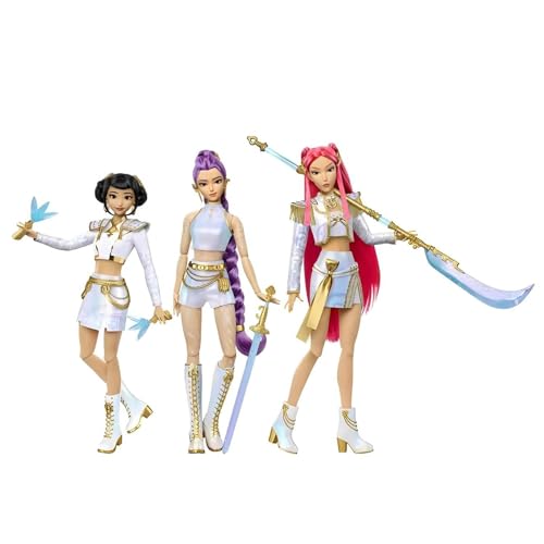 Muñecas Figura de Rumi-Mira-Zoey Huunters, Juego de Figuras Articuladas con Ropa y Accesorios, Figuras de Animación K-Pop de 30 cm, Coleccionables y Regalos para Fans (3PCS)