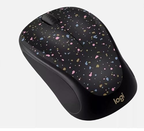 Logitech Compact Wireless Mouse, 2.4 GHz with USB Unifying Receiver, 1000 DPI Optical Tracking, 18-Month Life Battery, PC/Mac/Laptop/Chromebook, Speckle