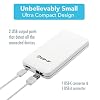 TOP-UP Flat USB Wall Charger 18W PD Ultra Slim Dual Port USB-C & USB-A Fast Charging Adapter for iPhone 17/16/15/14/13/12 Pro Max/Air, iPad, AirPods, Samsung Galaxy S24/S23, Google Pixel, More