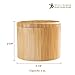Totally Bamboo Salt Cellar Bamboo Storage Box with Magnetic Swivel Lid, 6 Ounce Capacity, 