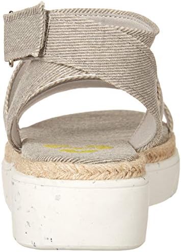 Rocket Dog Women's Franki Medford REWOVEN Canvas Heeled Sandal, Light Grey, 11 | Image 2