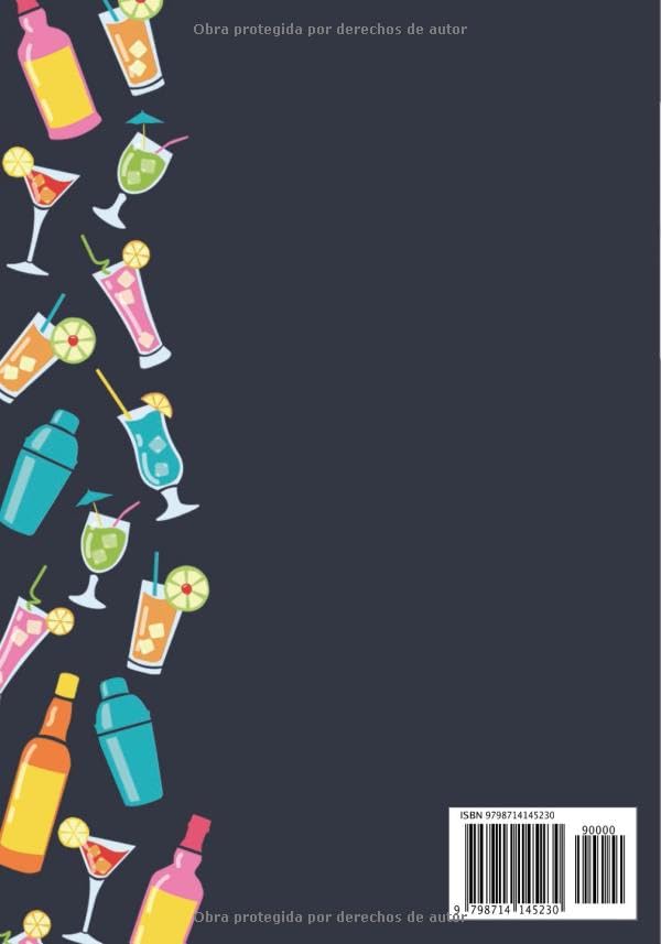Vista 2 de Cocktail Recetas para Completar Cuaderno para Completar 100 recetas para llenar Libro de cócteles Bartender Book Libro de Mixología Bebidas