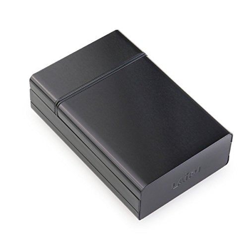 Bestomz étui à cigarettes, EN ALUMINIUM Poche cigare Tabac Box Holder Housse de protection, Noir Cover