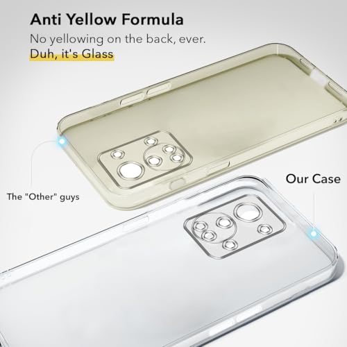 Image of Jkobi Lifetime Anti-Yellow Clear Back Case Cover for OnePlus Nord 2T 5G (Sleek Hard Crystal | Shockproof and Camera Protection)