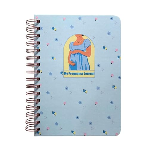 Image of Pregnancy Journal for Pregnant Women - 40-Week Bump Tracker & Memory Book with Stickers | Guided Pregnancy Planner with Prompts, Milestone Pages & Hardcover Keepsake | Gift for Expecting Moms (Iris Flower)