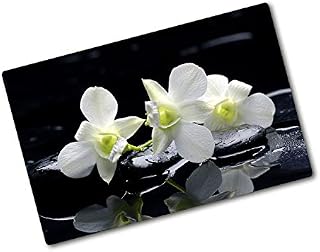 Tulup Glass Chopping Board Tempered Glass Kitchen Protection Cutting Board Splashback - Orchid