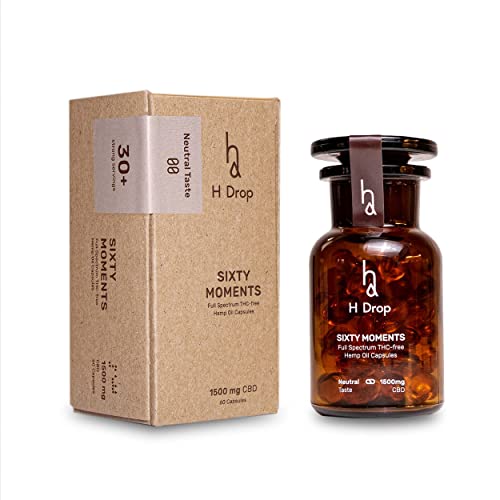 H Drop CBD�J�v�Z�� ���Z�x ���Z�kCBD 1500mg�z�� (1��25mg) 60���I�[�K�j�b�N�w���v CBG CBN �t���X�y�N�g����THC�t���[ �I�[�K�j�b�N �w���v�V�[�h�I�C�� �r�[�K��