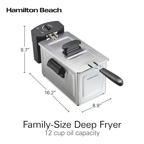 Hamilton Beach 3 Liter Family Style Electric Deep Fryer With Basket - image 8