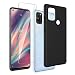 Produktbild Brands LJSM Hülle für Wiko View 5 Plus + Panzerglas Displayschutzfolie Schutzfolie - Schwarz Weich Silikon Schutzhülle Flexibel TPU Tasche Case für Wiko View 5 Plus (6.55")