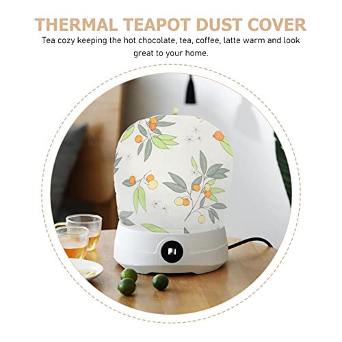 3pcs Teapot Breakfast Vintage Thermal Home Warm Insulation Printing Cozies Kitchen Cosy Decorative K