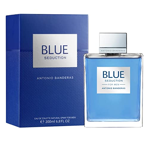 Antonio Banderas Perfumes - Blue Seduction - Eau de toilette for Men - Long Lasting - Fresh and Casual Fragance - Woody and Aquatic Notes - Ideal for Day Wear - 6.7 Fl. Oz #1