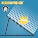 Solar Panel Stand 32inch Stand with Foldable Tilt Legs Adjustable Solar Panel Tilt Mount Brackets Set Installed on, Roof, Boat,Ieal for 180 200 300 400 Watt for Roof Black