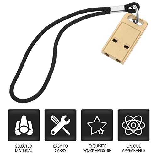 BESPORTBLE Apito De Latão Apito De Emergência Apitos De Árbitro Apitos Esportivos Cordão Para Segura