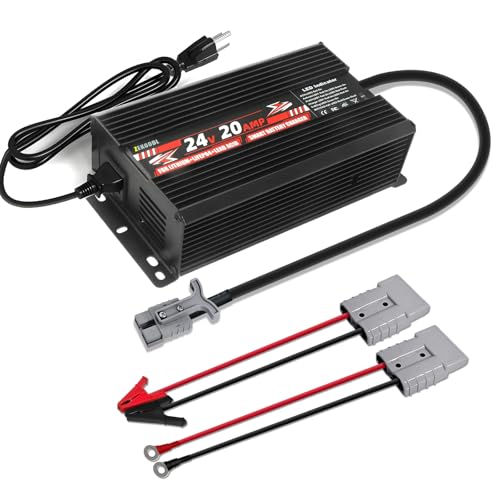 24V 20A Battery Charger for Lithium and Lead Acid Batteries