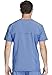 Infinity Cherokee V- Neck Men's Scrub Top with Rib Knit Back Panels with 3 Pockets and 360 Stretch CK900A, L, Ciel