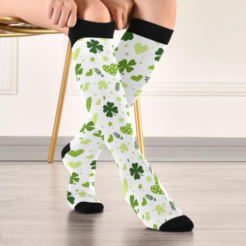 Image of Wusikd Halloween Black Cat Compression Socks for Women and Men Circulation Pumpkin Long Socks for Athletic Running 1