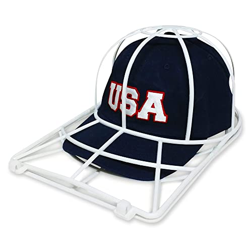 head2toes Baseball Cap Washer - Hat Cleaner & Ball Cap Holder Made of Plastic Frame - Cap Organizer, Cap Protector, Hat Storage for Baseball Caps - Hat Cleaner for Dishwasher & Washing Machine