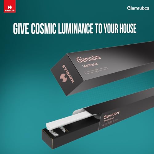 Image of Havells Vanessa Glamtube 20W- 3000K Warm White Tubelight with Modern Design and Eye Soft Technology (Pack of 4)