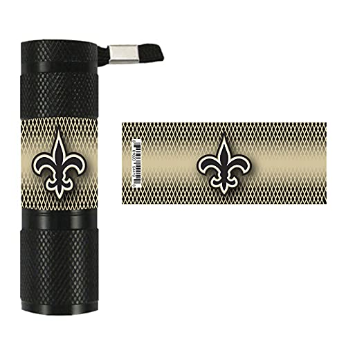 Team ProMark NFL New Orleans Saints LED Flashlight, Gold & Black, One Size