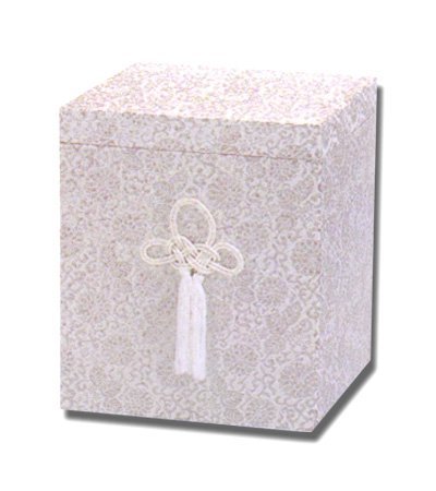 上金張箱 ヌキナシ箱 / 銀 / 7寸用 / 骨箱 骨壷 カバー / 直葬 家族葬 分骨 手元供養 納骨 ペット 可 / 冠婚葬祭研究所