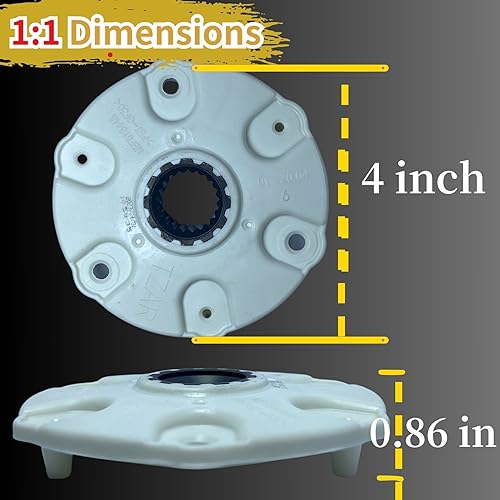 MBF618448 Washer Rotor Hub Assembly Replace Part Compatible with LG Washing Machine PBT-GF30, 4413ER1001C,4413ER1002A,4413EA1002B,4413ER1003B,4413ER1002F,4413ER1001C,4413ER1002F,AHL72914401