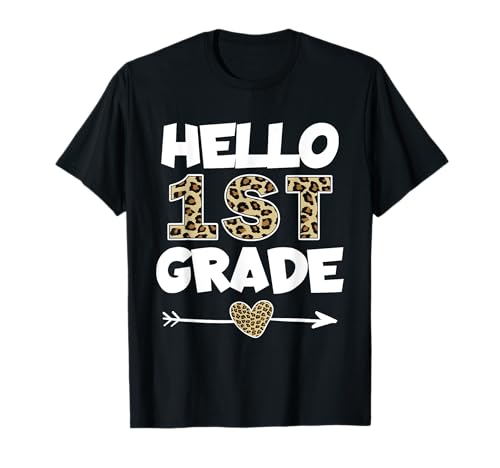 Hello 1st Grade First Day Of First Grade Teacher Kids T-Shirt