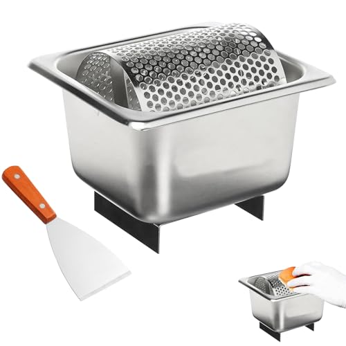 Butter Roller Belt with Stand, Stainless Steel Butter Spreader Wheel, Stainless Steel Butter Spreader Roller, Rotary Spreads Butter Evenly, Easy to Clean, Reusable, Corn Butterer, for Home Kitchen