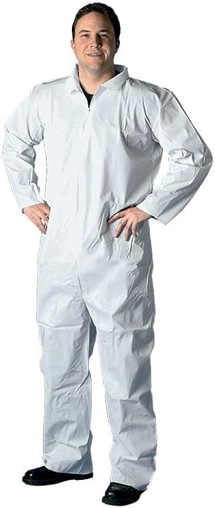 Buffalo Industries (68527) Contractor Grade 3-Player SMS Disposable Coverall, Size Large, Pack of 1, Protection from Paint, Particulates, Liquids, Sprays, Powders, Fiberglass, Sanding Dust