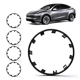 4+1 Spare Set Wheel Rim Protector Hubcaps Fit for Tesla Model Y 21 Inch,Hubcaps Uberturbine Wheels Rim Cover...