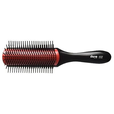 Diane Nylon Pin Styling Hair Brush for Detangling, Separating, Shaping and Defining Wet Thick or Curly Hair, Glides Through Tangles with Ease