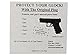 NDZ Performance Jentra JP10 Grip Frame Insert Plug for Glock Models 42 & 43 .380 ACP & 9MM Polymer in Black - Plain