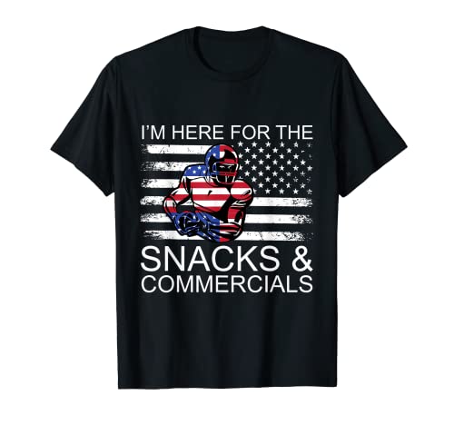 Aquí para los bocadillos y comerciales Camiseta