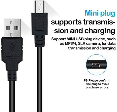 LILMACC USB 2.0 A Male to Mini B 5-Pin Charging Cable Lead  Game Console/Controller PS3, Dash Cam, Digital Cameras, GoPro, SatNav, GPS, MP3 Players (3M)