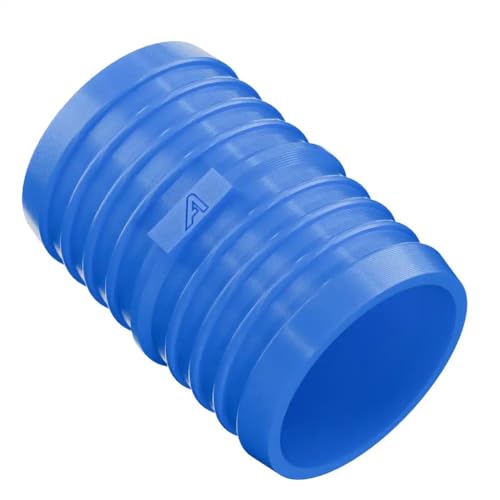 13mm (0.5 Inch) Blue Plastic Straight Inline Hose Connector Tube PVC Silicone Rubber