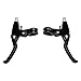 Tebery Universal Full Aluminum Alloy Bicycle Brake Handle for MTB/BMX Road Bike Brake Lever 2.2cm Diameter(A Pair)
