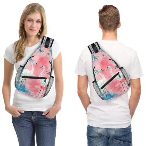 Sling Bag para mujeres y hombres, mochila cruzada unisex miniatura 7