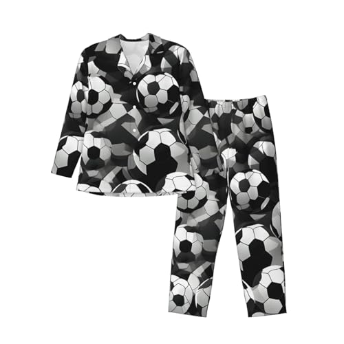 Pyjama foot homme ensemble coton manches longues nuit sport noir