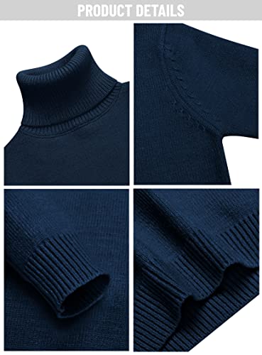 Boyoo Boy's Turtleneck Jersey Knitted Sweater Pullover Tops For Kids 4-13 Years #TOP4