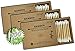 Produktbild Wattestäbchen aus Bambus & Baumwolle 600 Stk. (3x200 Stk.) 100% biologisch abbaubar, vegan & nachhaltig, plastikfrei, Bambuswattestäbchen, praktische Schiebebox