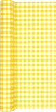 Tamaño: 40 cm x 4,90 m Camino de mesa papel cuadriculado en amarillo - blanco/camino/camino de mesa para fiestas/Cumpleaños 40 cm x 4,90 m