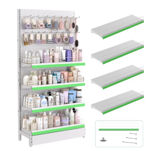 JWX White Gondola Shelving Unit