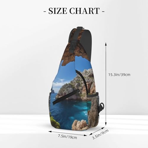 Bolso cruzado para hombre mochila deportiva de hombro miniatura 3