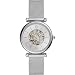 Produktbild Fossil Uhr für Damen Carlie, Automatikwerk, 35mm Silbernes Edelstahlgehäuse mit EdelstahlMeshArmband, ME3176